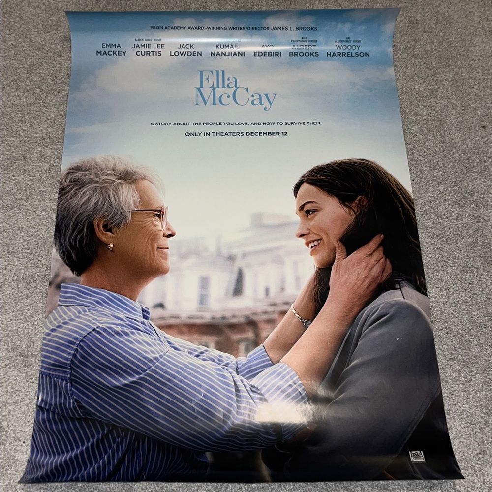 Ella McCay film theatre promotional 27x 39” big Movie Poster Jamie Lee Curtis